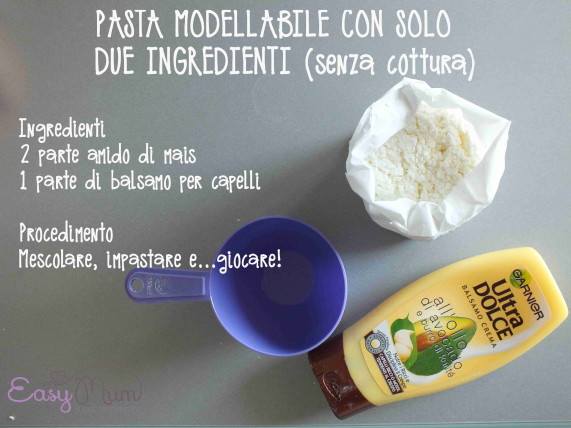 pasta modellabile 2 ingredienti 1